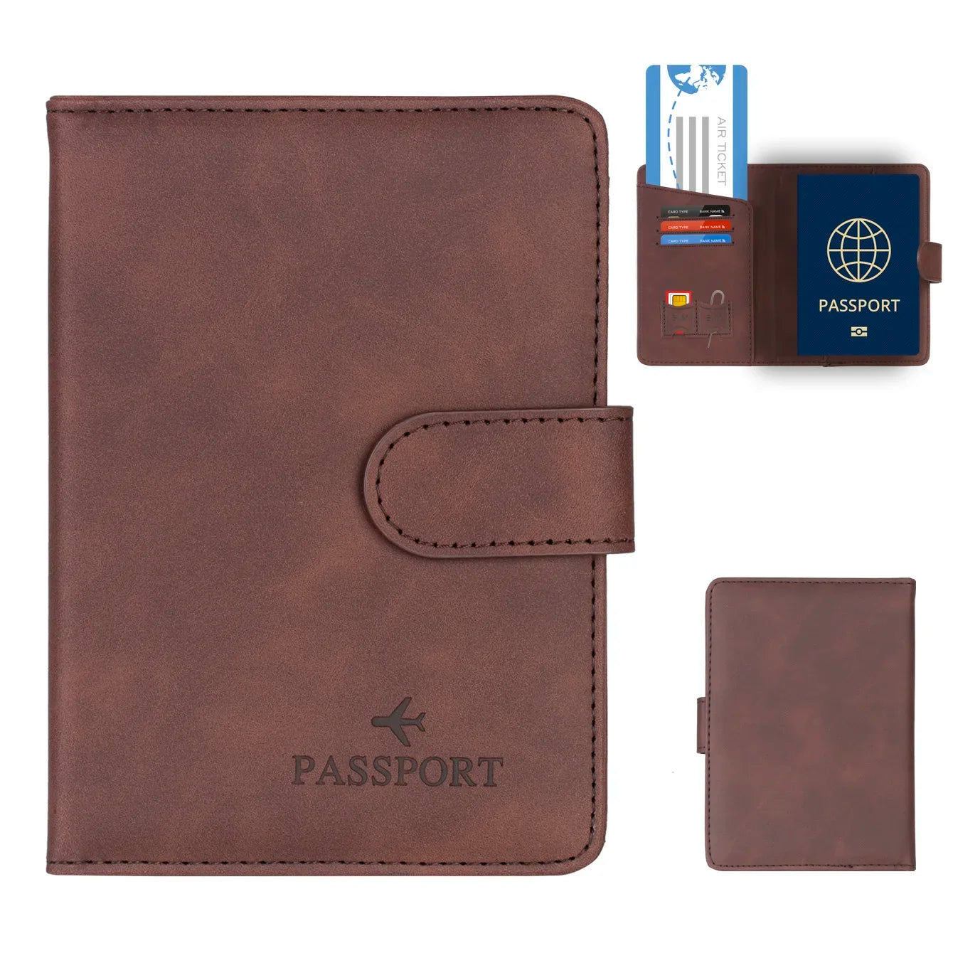 Porte-Passeport RFID Premium – Antivol & Organiseur de Voyage
