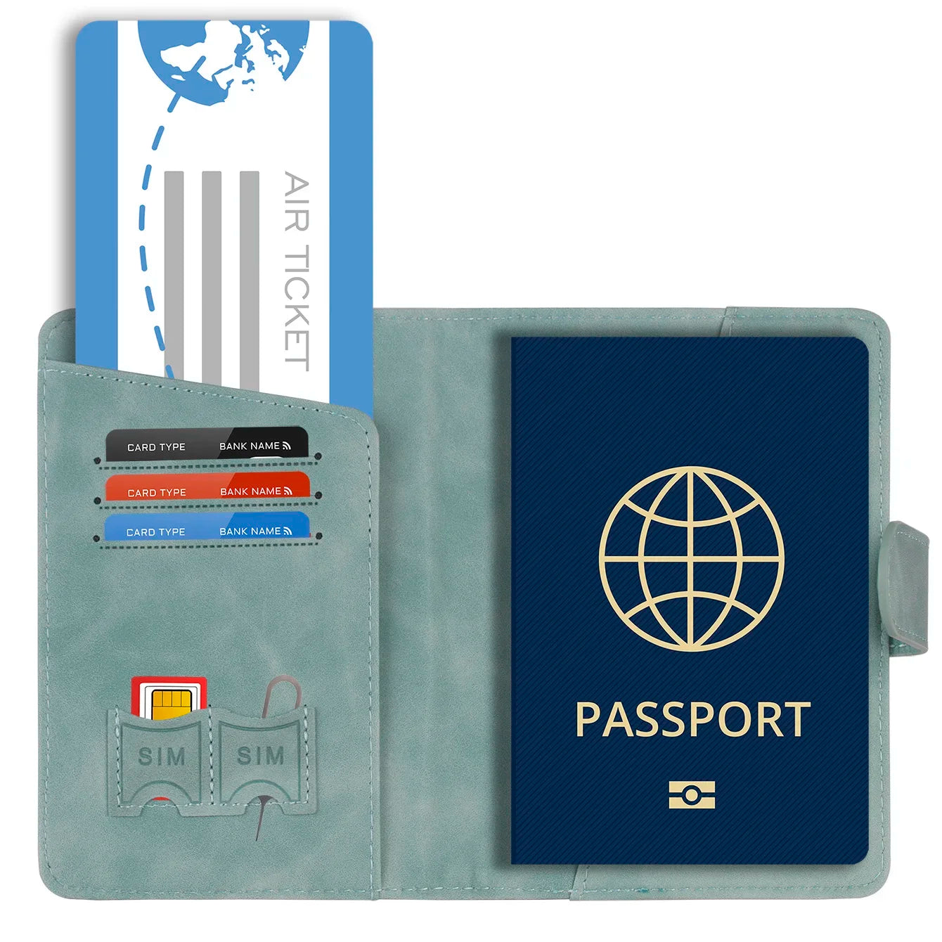 Porte-Passeport RFID Premium – Antivol & Organiseur de Voyage