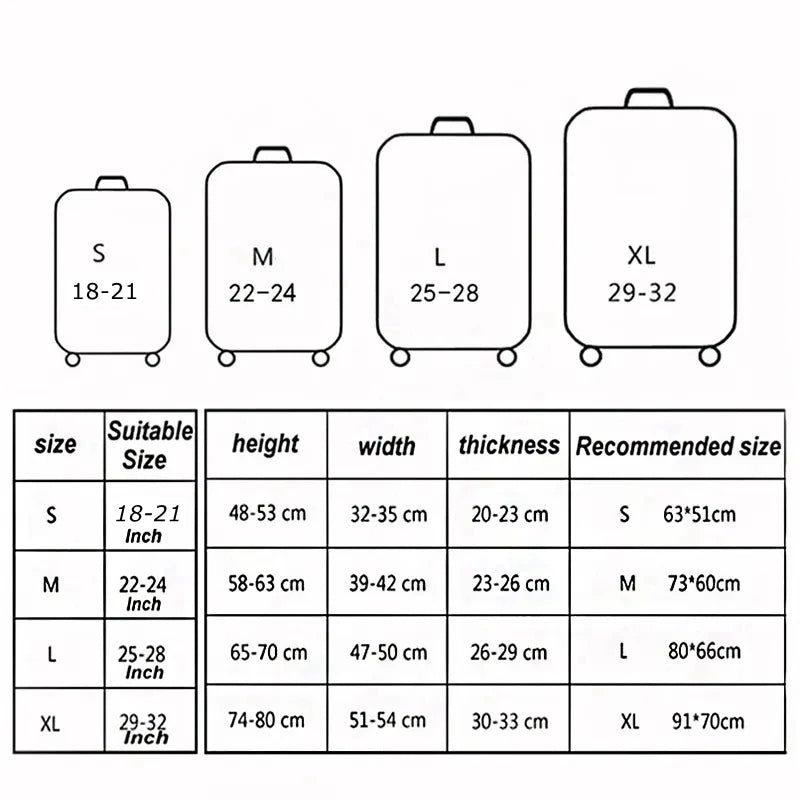 Housse de Valise Extensible – Tailles S à XL